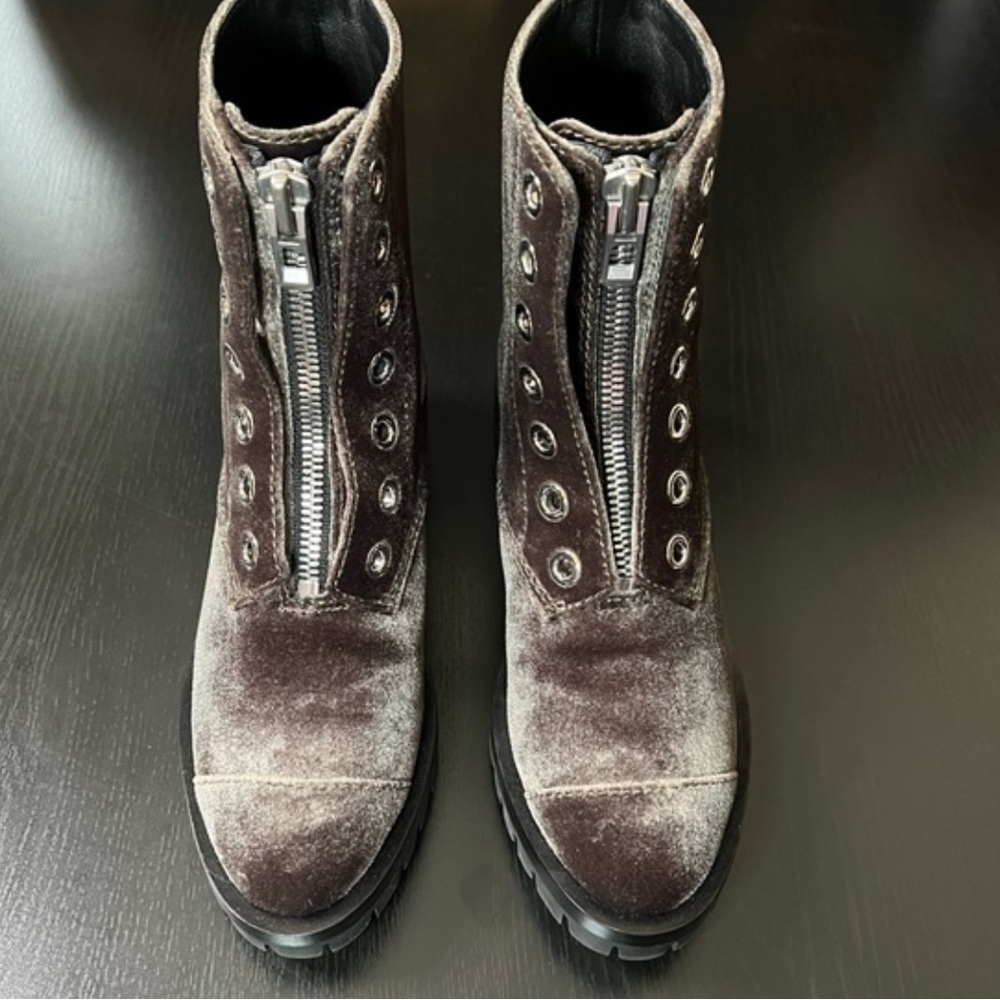 3.1 Phillip Lim velvet combat boots - Picture 6 of 6